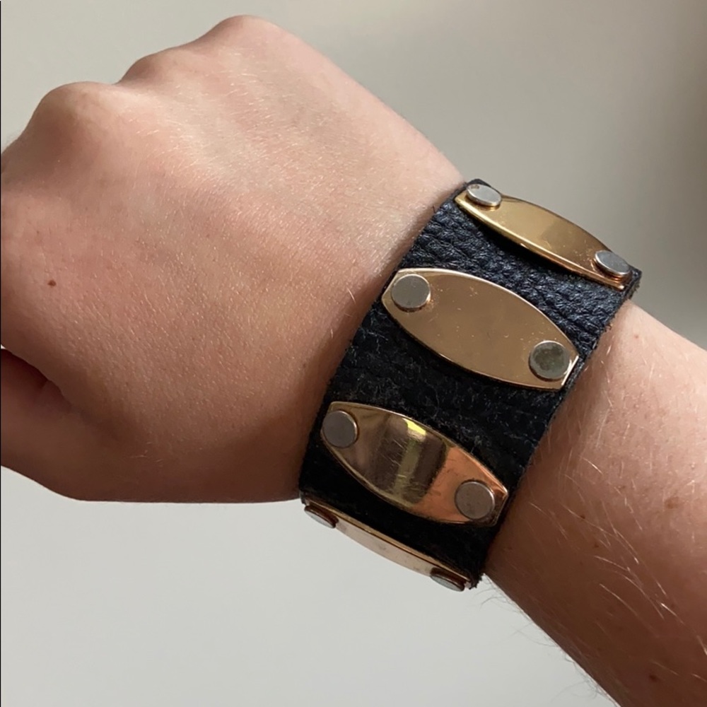 Leather cuff bracelet